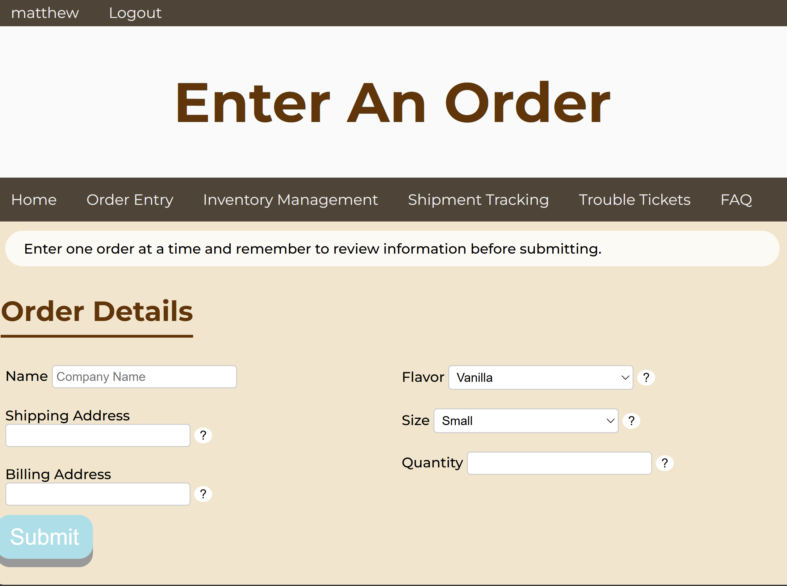 order
