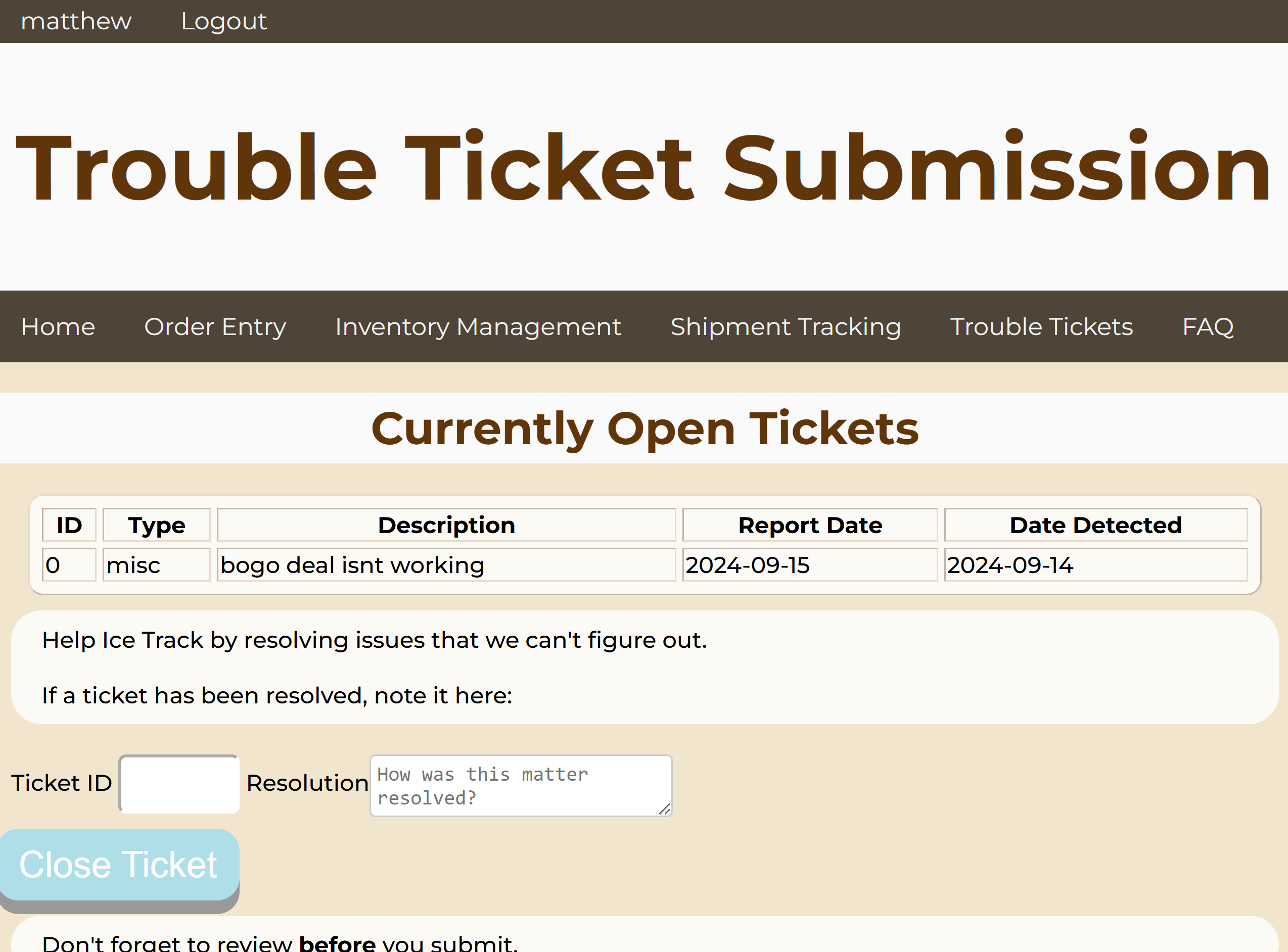 ticket